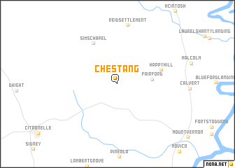 map of Chestang