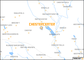 map of Chester Center