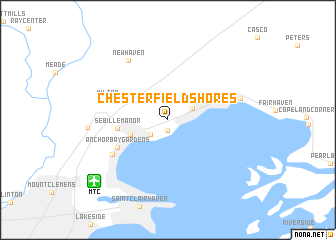 map of Chesterfield Shores