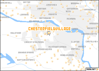 map of Chesterfield Village