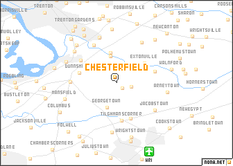 map of Chesterfield