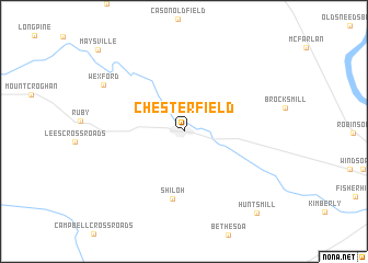 map of Chesterfield