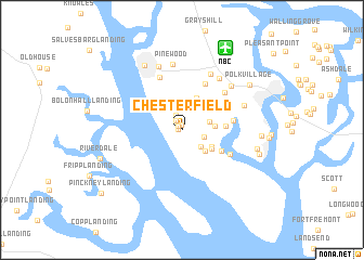 map of Chesterfield