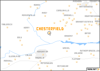 map of Chesterfield