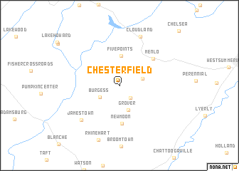 map of Chesterfield