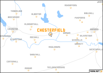 map of Chesterfield