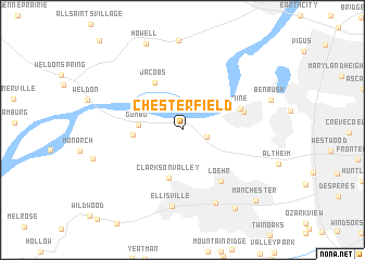 map of Chesterfield