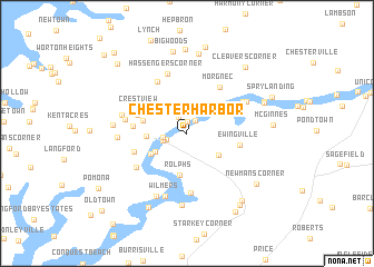 map of Chester Harbor