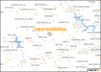 map of Chester Springs