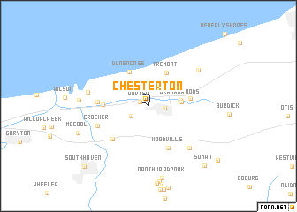 map of Chesterton