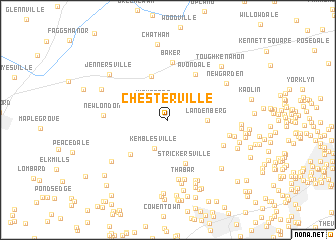 map of Chesterville