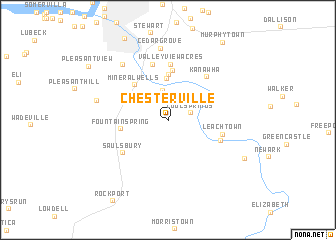 map of Chesterville