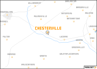 map of Chesterville