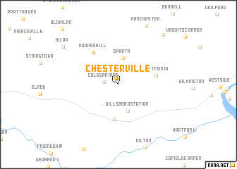 map of Chesterville