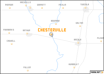 map of Chesterville