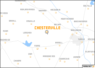 map of Chesterville