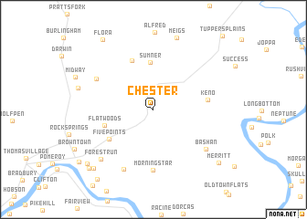 map of Chester