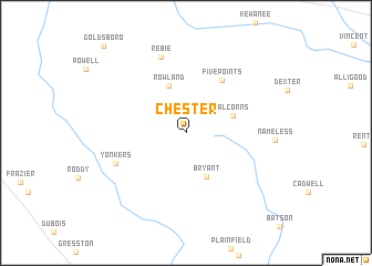 map of Chester