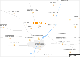 map of Chester