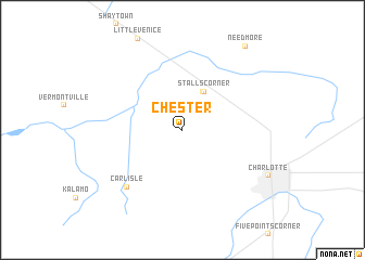 map of Chester