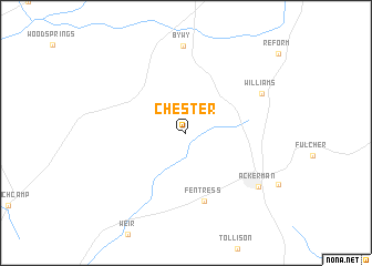 map of Chester