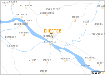 map of Chester