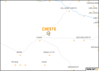 map of Cheste