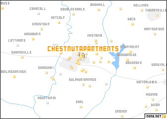 map of Chestnut Apartments