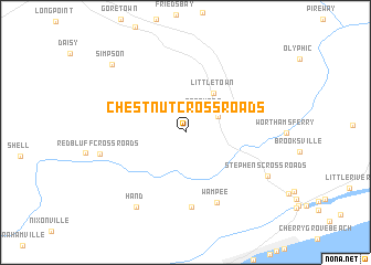 map of Chestnut Crossroads