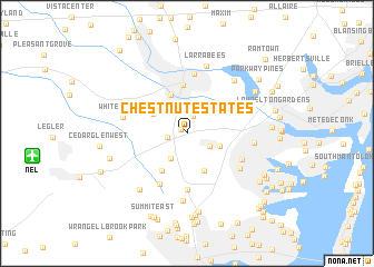 map of Chestnut Estates