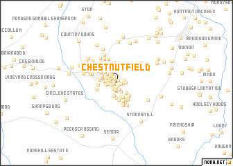 map of Chestnutfield