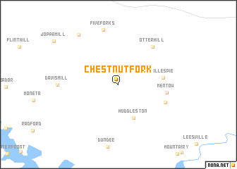 map of Chestnut Fork