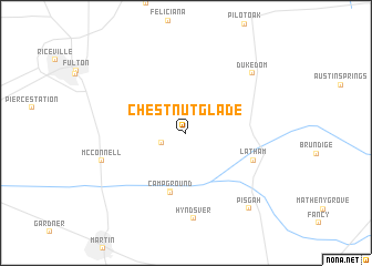 map of Chestnut Glade