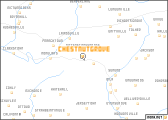 map of Chestnut Grove