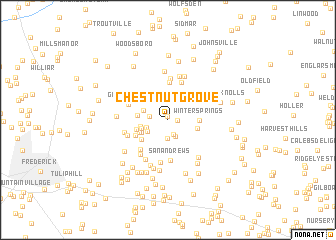 map of Chestnut Grove