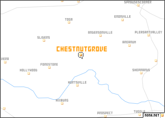 map of Chestnut Grove