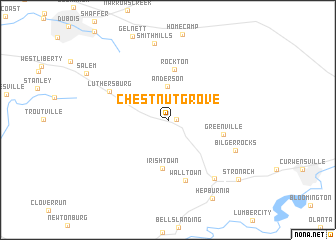 map of Chestnut Grove