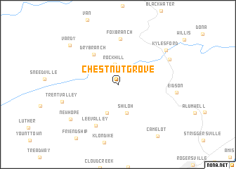 map of Chestnut Grove