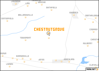 map of Chestnut Grove