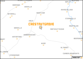 map of Chestnut Grove