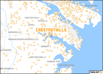 map of Chestnut Hills