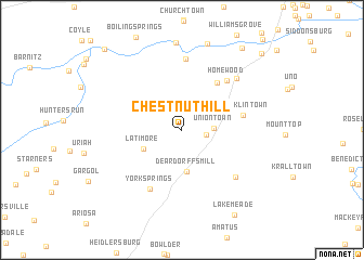 map of Chestnut Hill