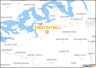 map of Chestnut Hill