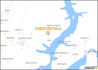map of Chestnut Hill