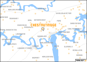 map of Chestnut Ridge