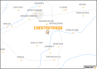 map of Chestnut Ridge