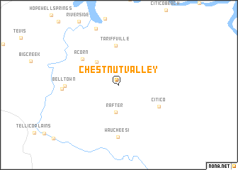 map of Chestnut Valley