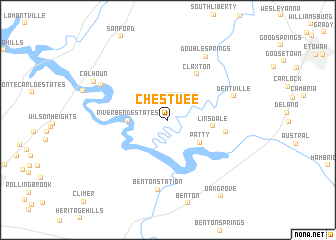 map of Chestuee