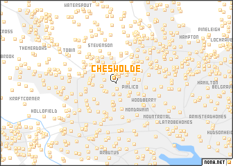 map of Cheswolde