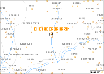 map of Chetāb-e Āqākarīm